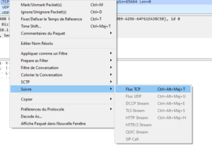 Wireshark suivre flux TCP