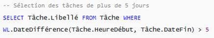 Exemple de requête HFSQL avec WLangage